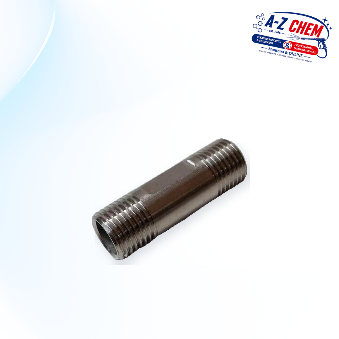 1/4" Male - 1/4" Male High Pressure Connector - product detail view 2 - A-Z Chem South Africa