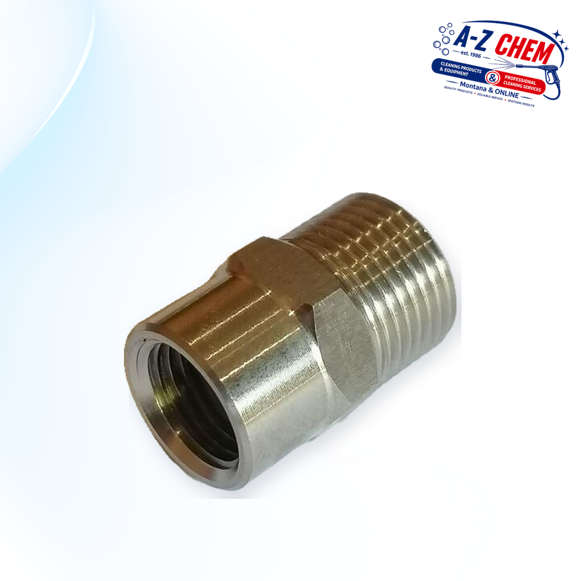 3/8" Male - 1/4" Female High Pressure Connector - product detail view 4 - A-Z Chem South Africa