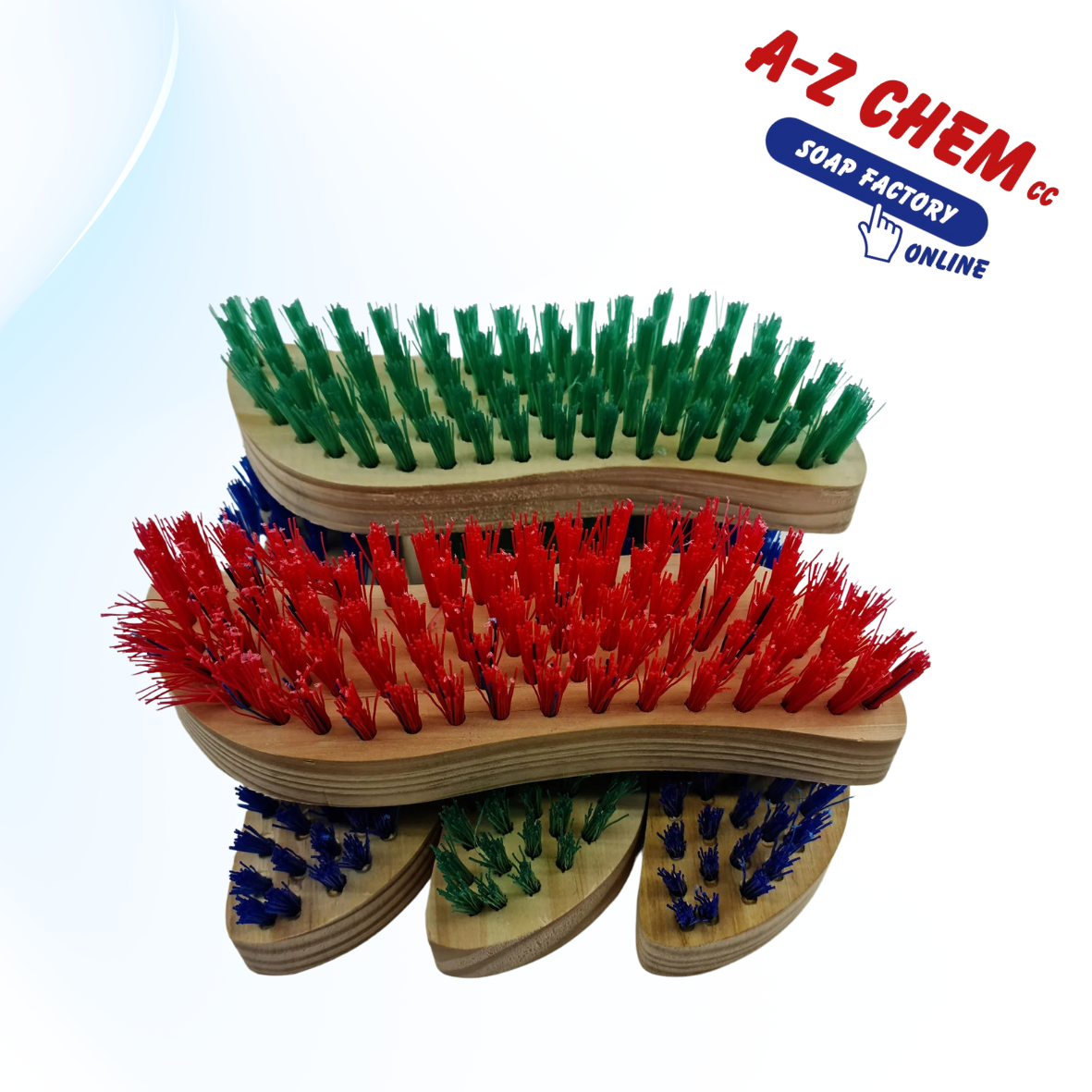 Scrubbing Brush wooden S scrub - A-Z Chem CC