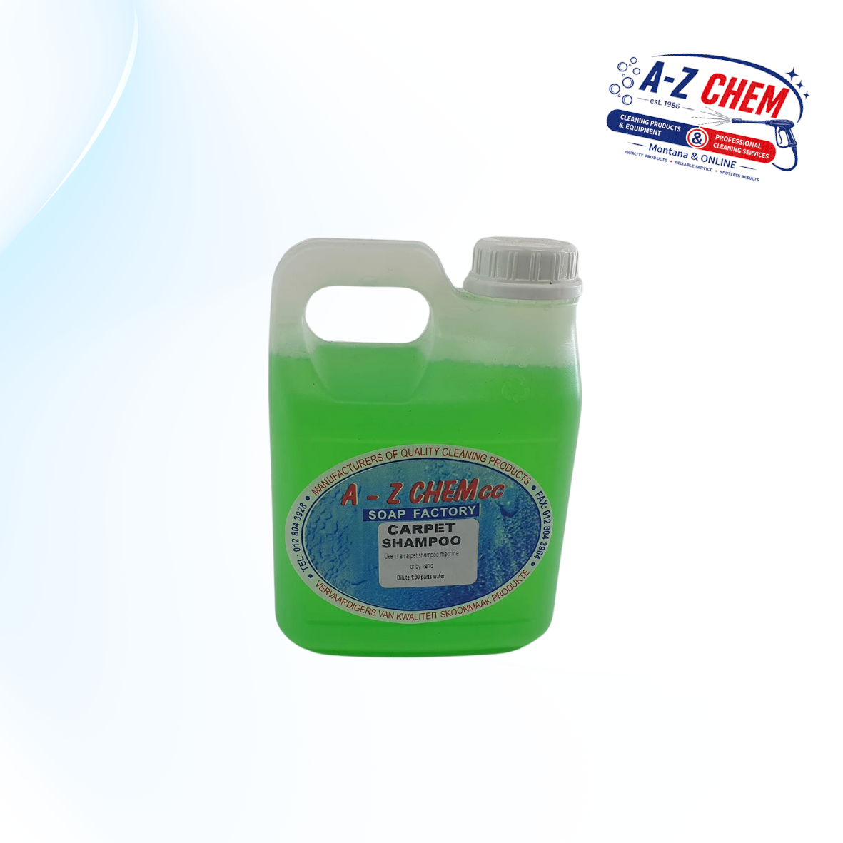 Carpet Shampoo product view 8 from A-Z Chem South Africa