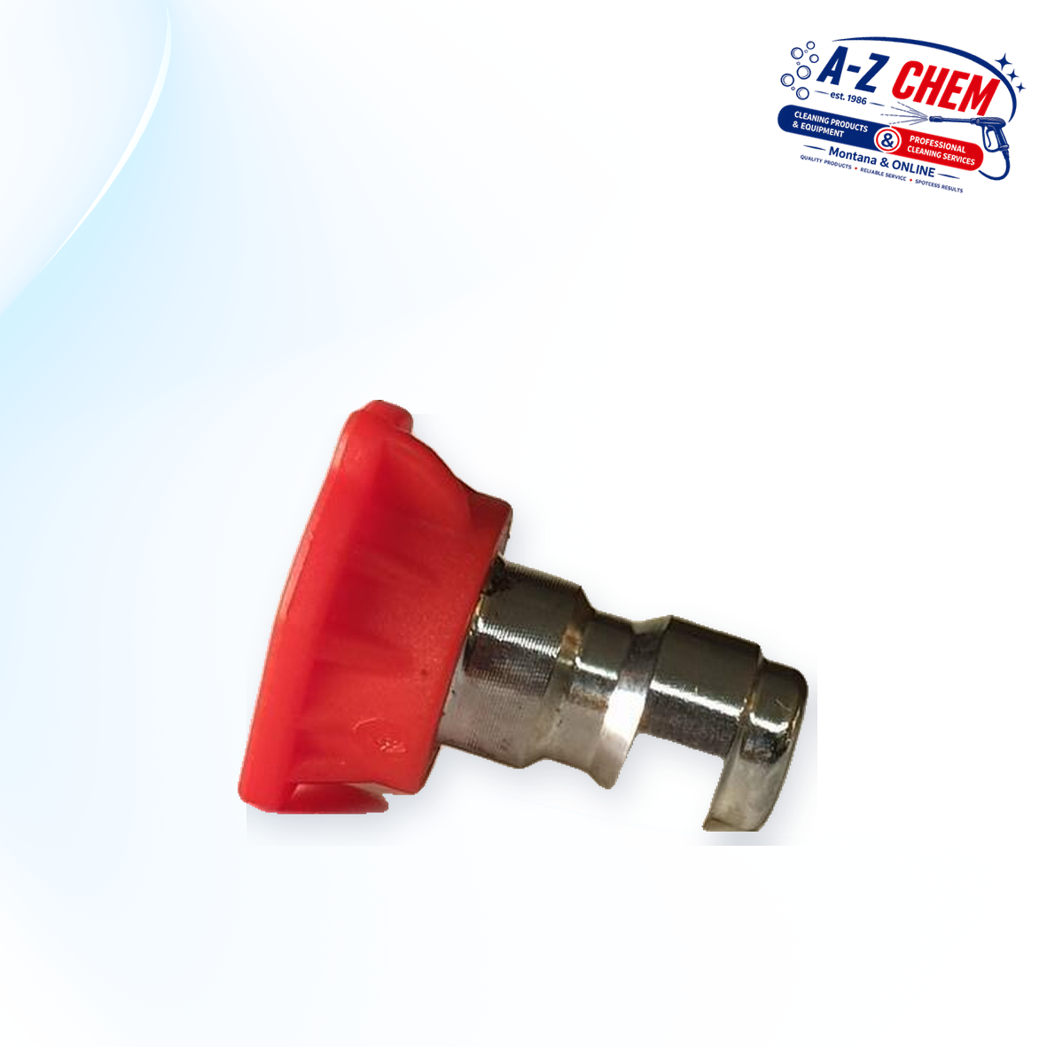 0 Degree High-Pressure Nozzle Red - main product view - A-Z Chem South Africa