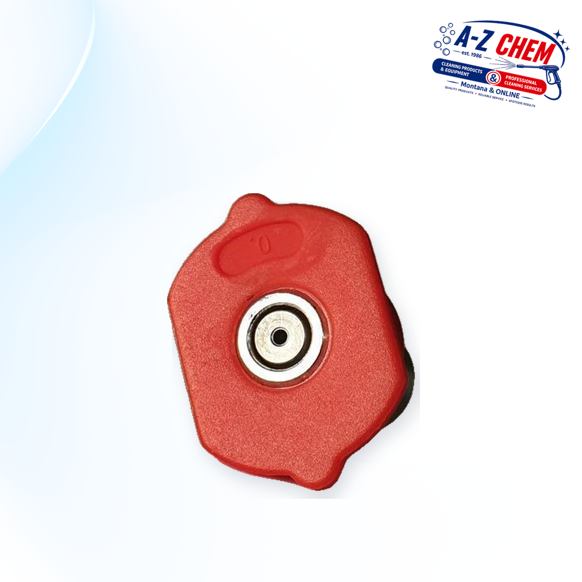 0 Degree High-Pressure Nozzle Red - product detail view 2 - A-Z Chem South Africa