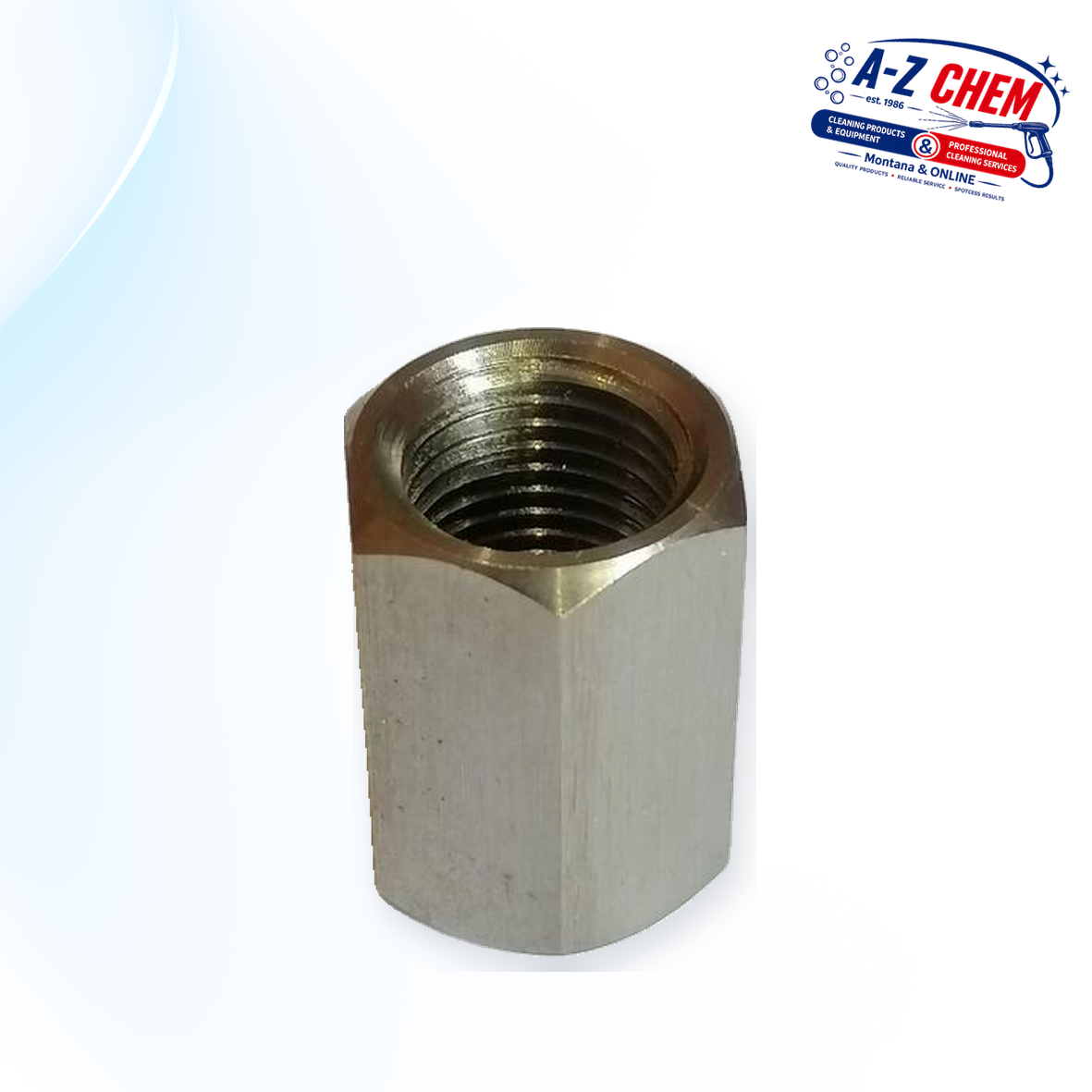 1/4" Female - 1/4" Female High Pressure Connector - main product view - A-Z Chem South Africa