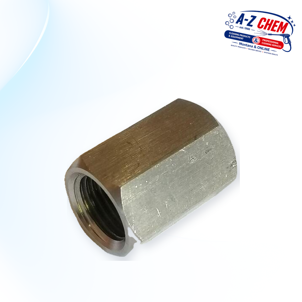 1/4" Female - 1/4" Female High Pressure Connector - product detail view 2 - A-Z Chem South Africa