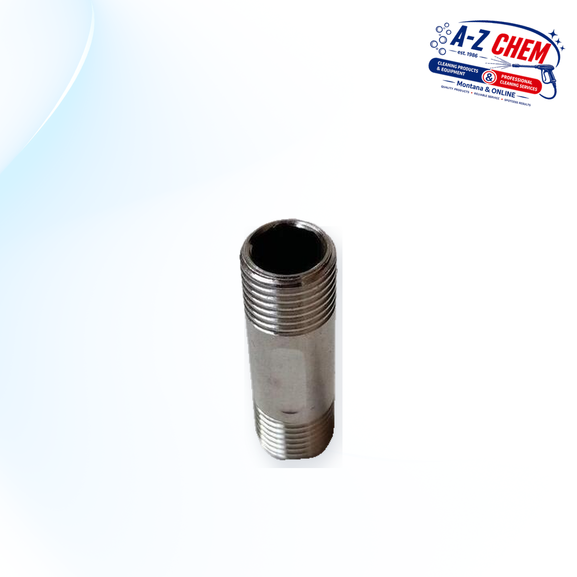 1/4" Male - 1/4" Male High Pressure Connector - main product view - A-Z Chem South Africa