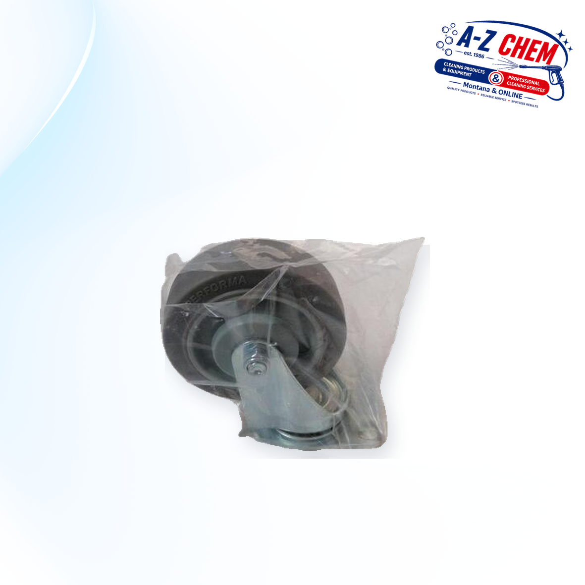 100mm Grey Complete Castor - Carpet Cleaning Machine Part - product detail view 6 - A-Z Chem South Africa