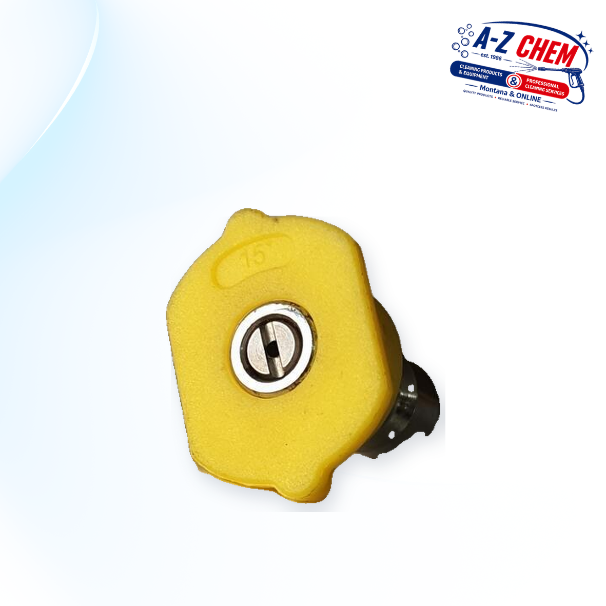 15 Degree High-Pressure Nozzle Yellow - product detail view 2 - A-Z Chem South Africa