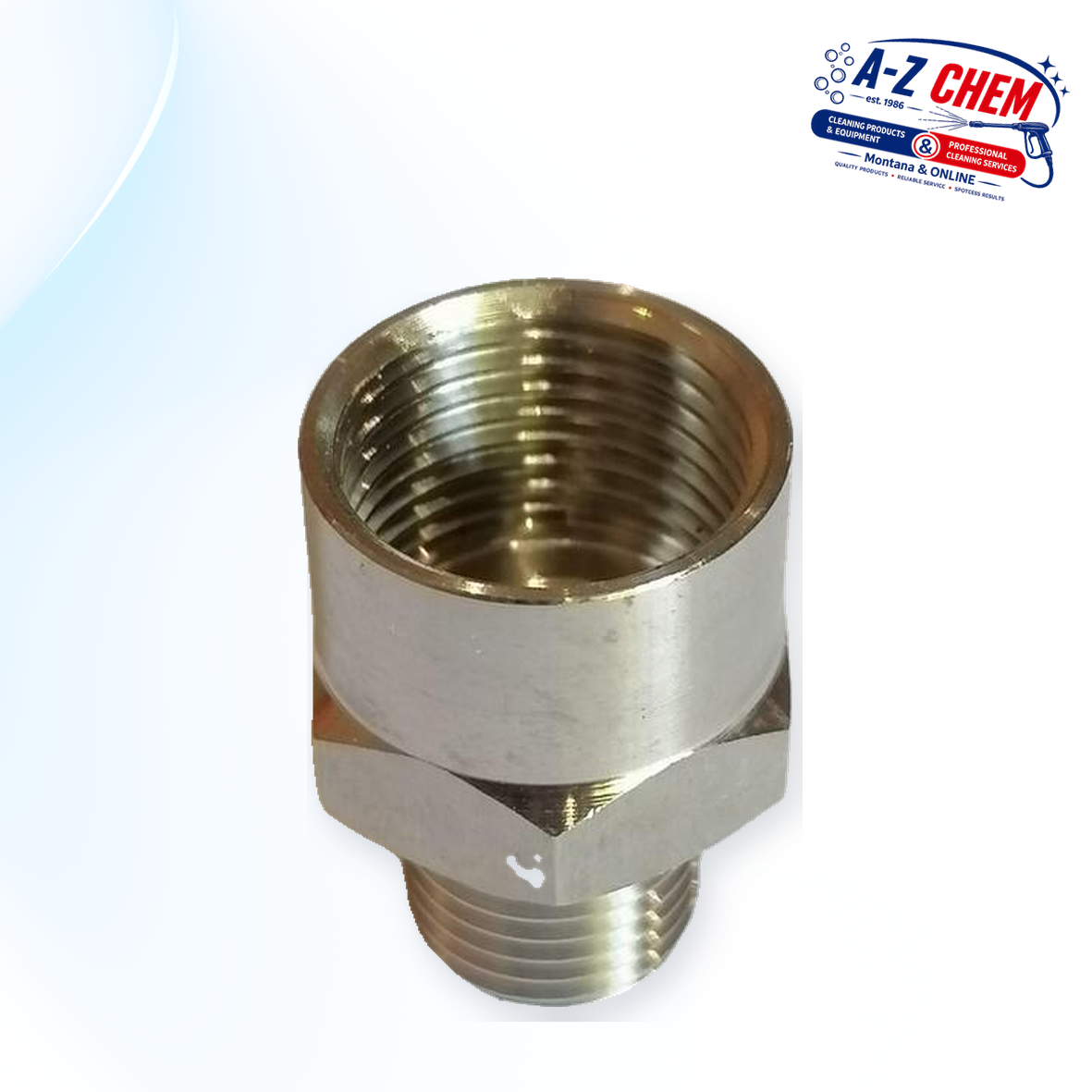 3/8" Female - 1/4" Male High Pressure Connector - product detail view 2 - A-Z Chem South Africa