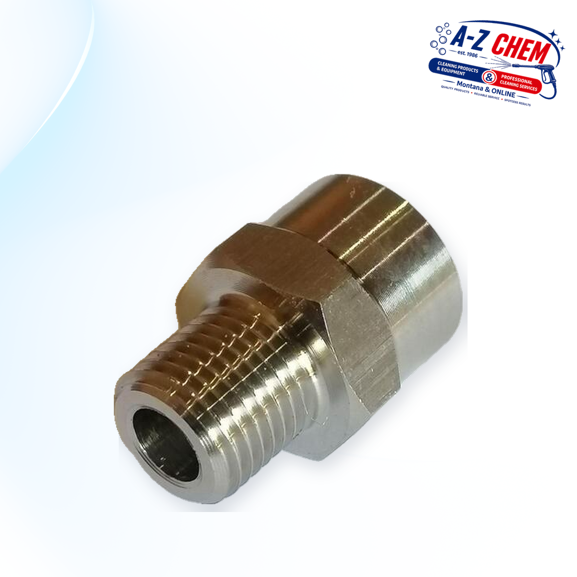 3/8" Female - 1/4" Male High Pressure Connector - product detail view 3 - A-Z Chem South Africa