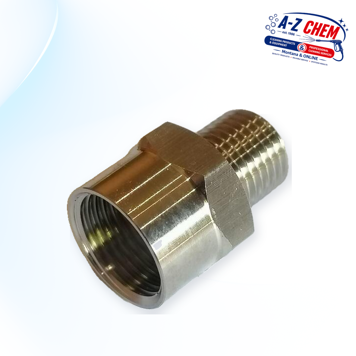 3/8" Female - 1/4" Male High Pressure Connector - product detail view 4 - A-Z Chem South Africa