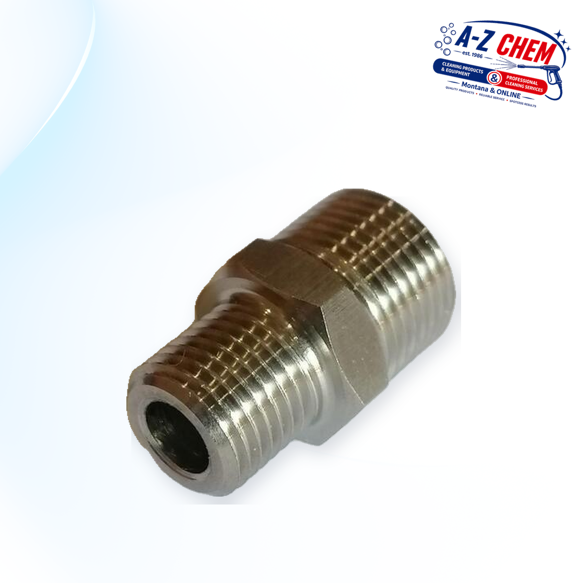 3/8" Male - 1/4" Male High Pressure Connector - product detail view 3 - A-Z Chem South Africa