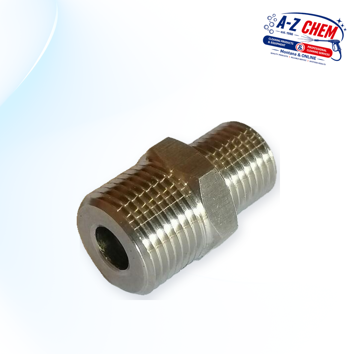 3/8" Male - 1/4" Male High Pressure Connector - product detail view 4 - A-Z Chem South Africa