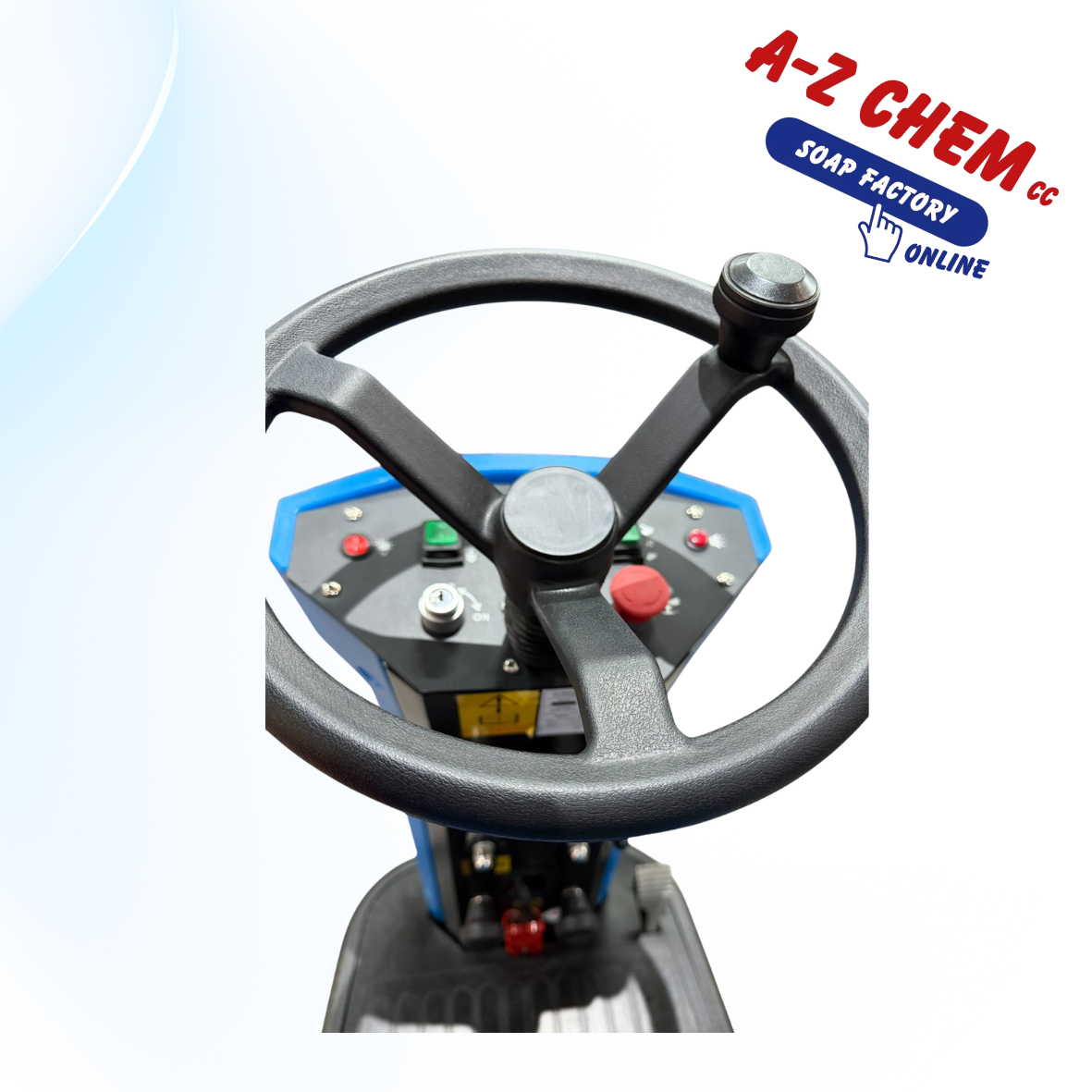 Ride-On Floor Scrubber 24V – Industrial Cleaning Machine - A-Z Chem CC