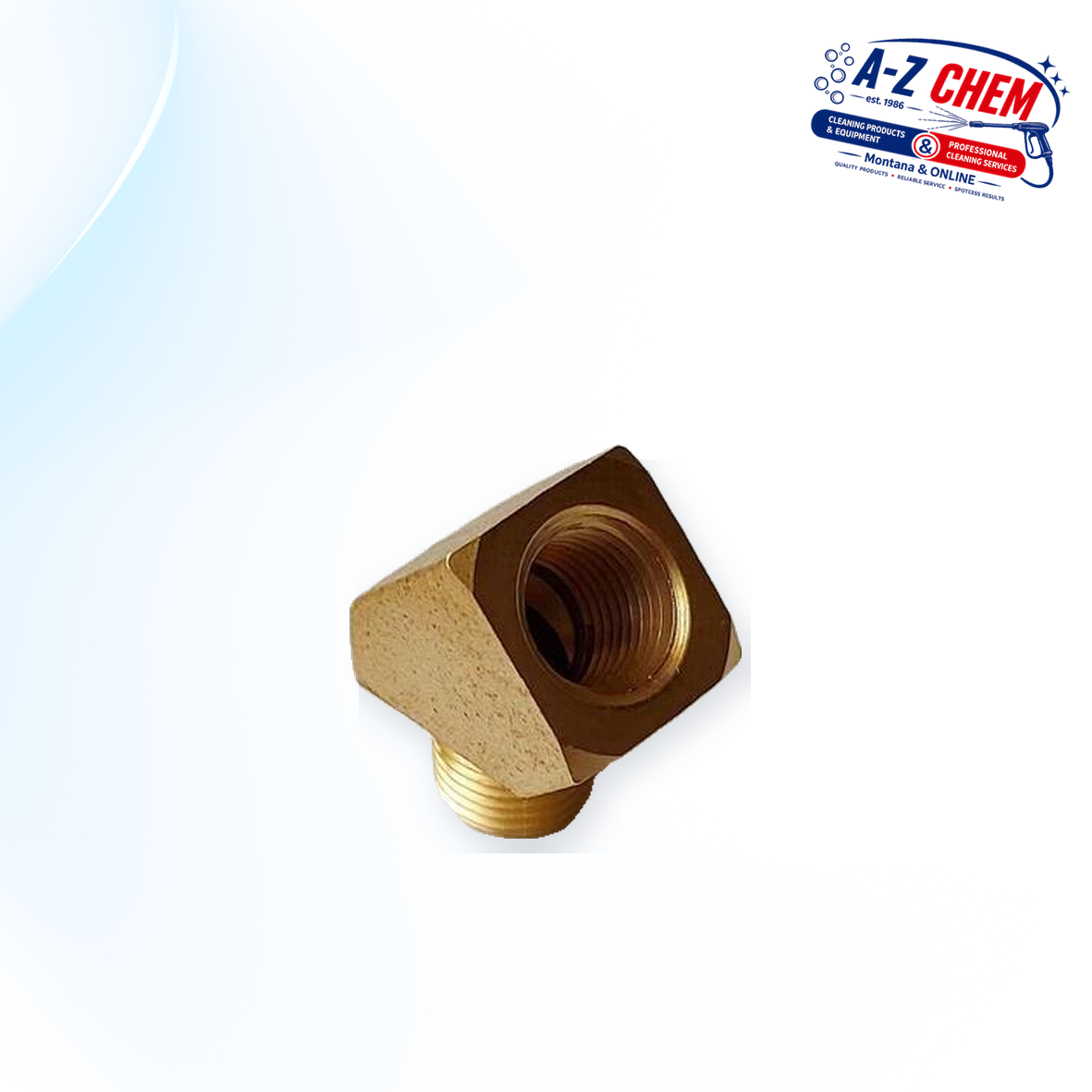 45 Degree Bend - (Small) - Carpet Cleaning Machine Part - product detail view 2 - A-Z Chem South Africa