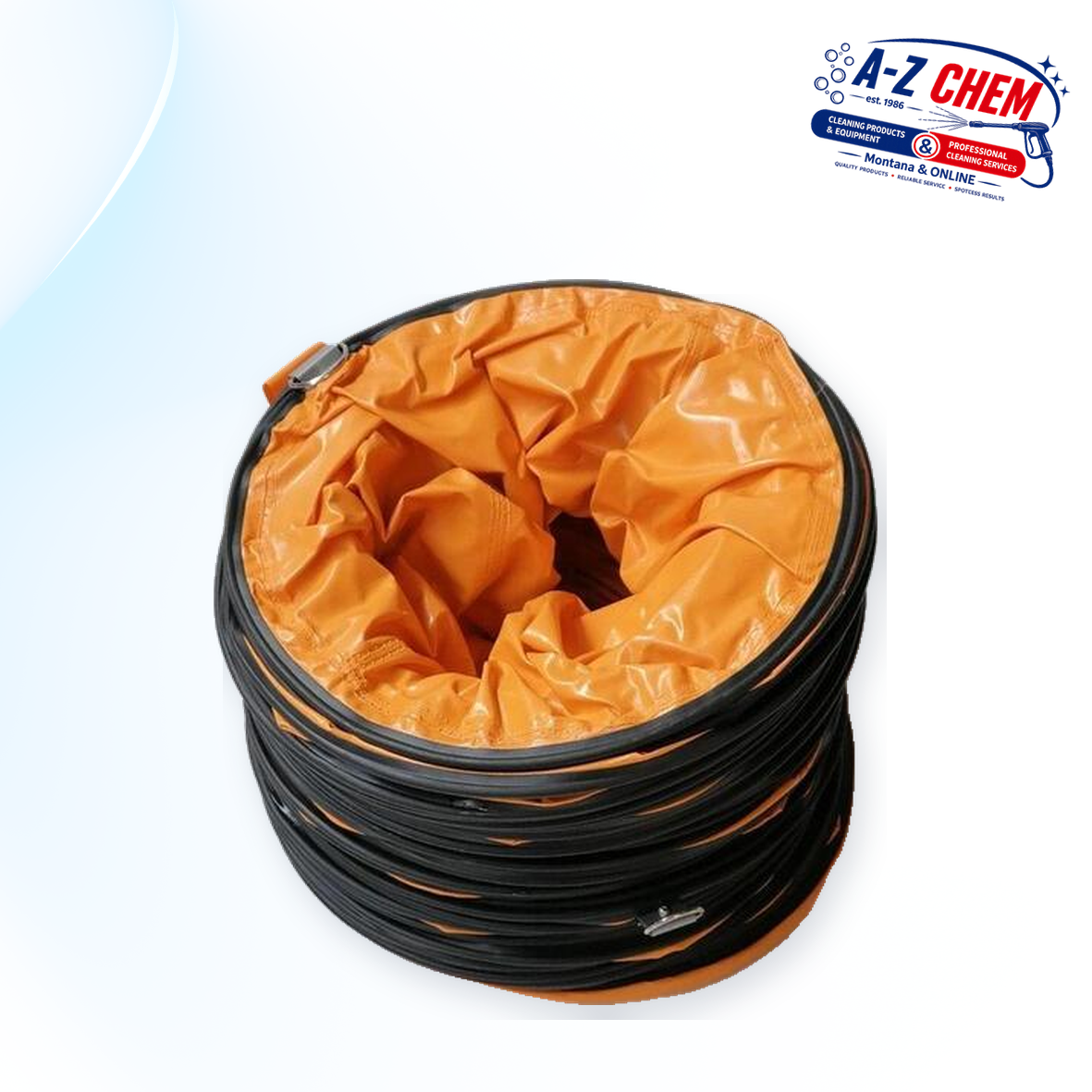 5m Foil Pipe for the Metal Blower - Floor Cleaning Machine Accessory - product detail view 2 - A-Z Chem South Africa