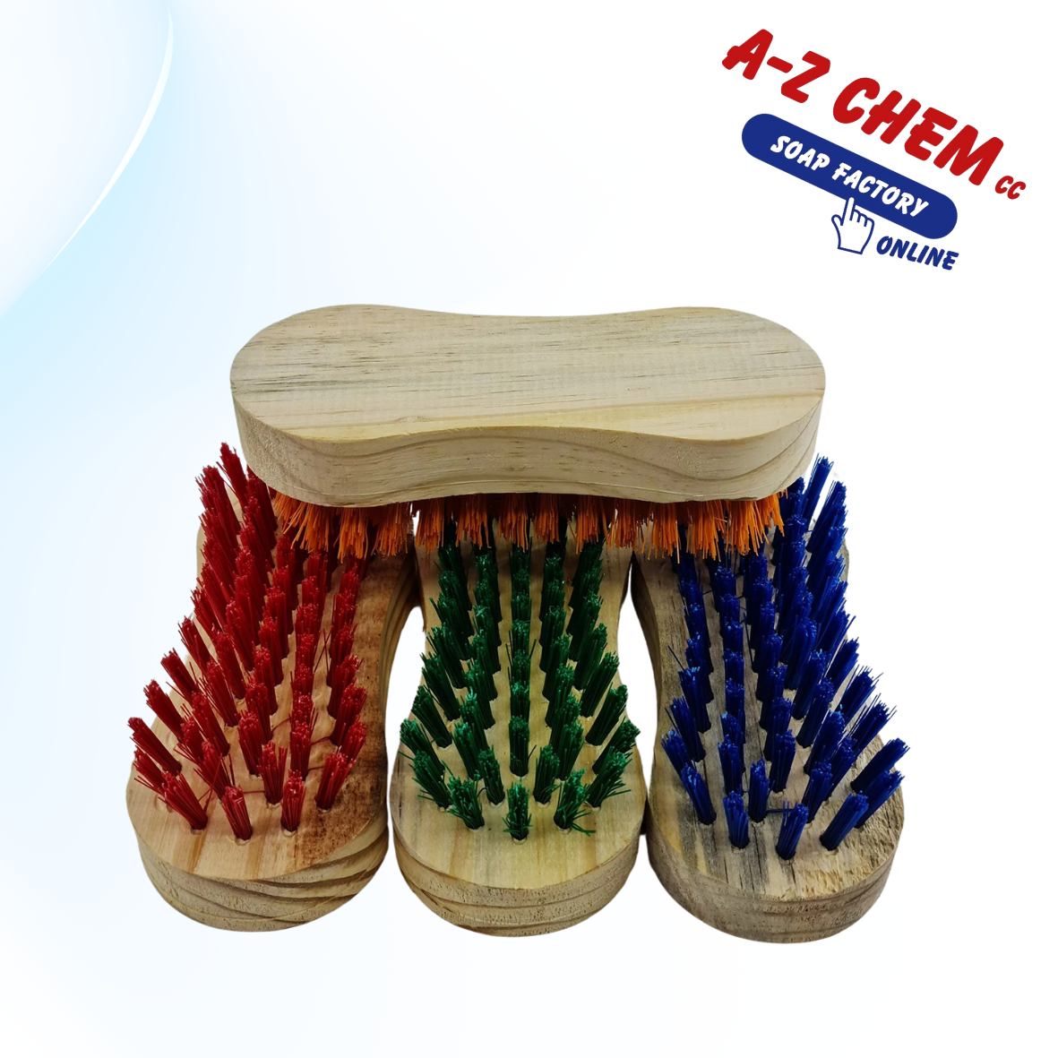 Scrubbing Brush wooden Chubby - A-Z Chem CC