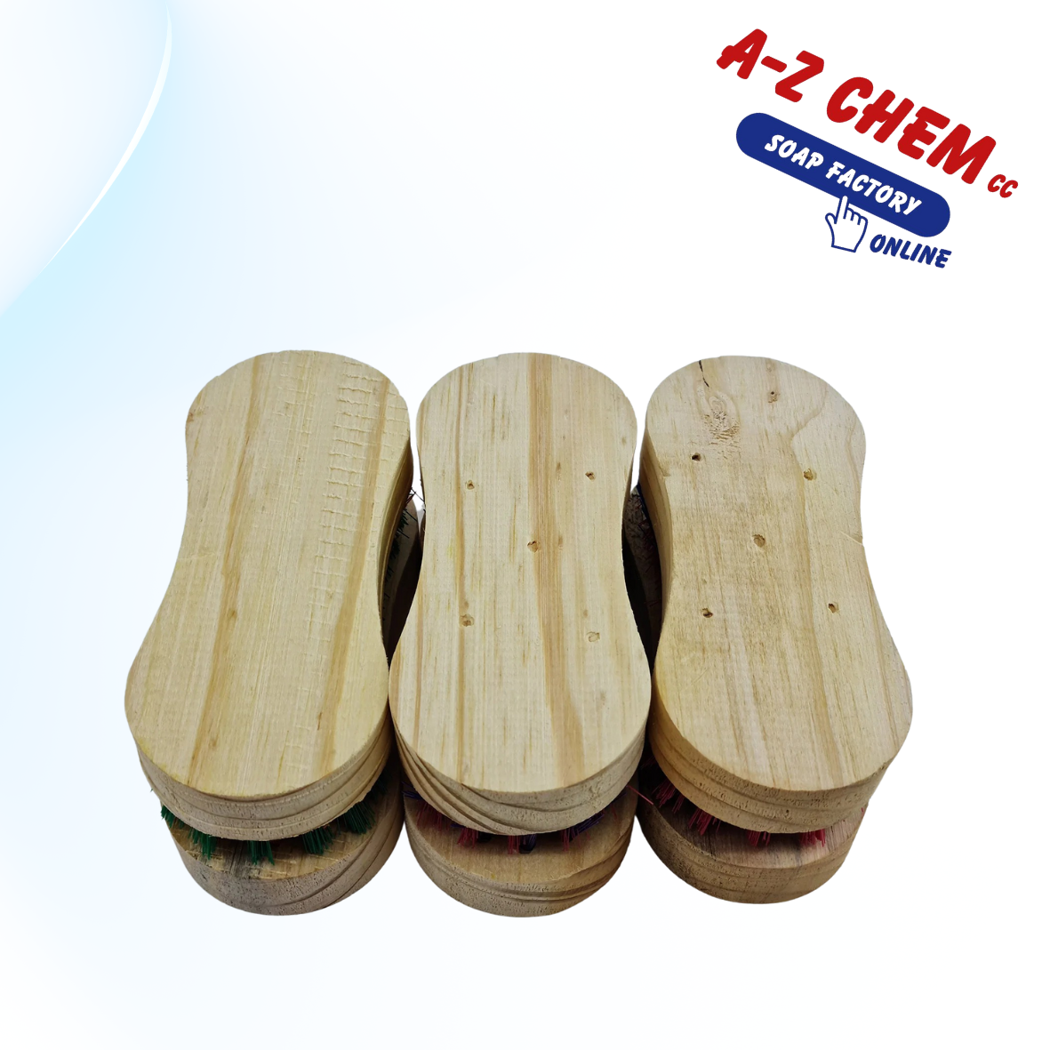 Scrubbing Brush wooden Chubby - A-Z Chem CC