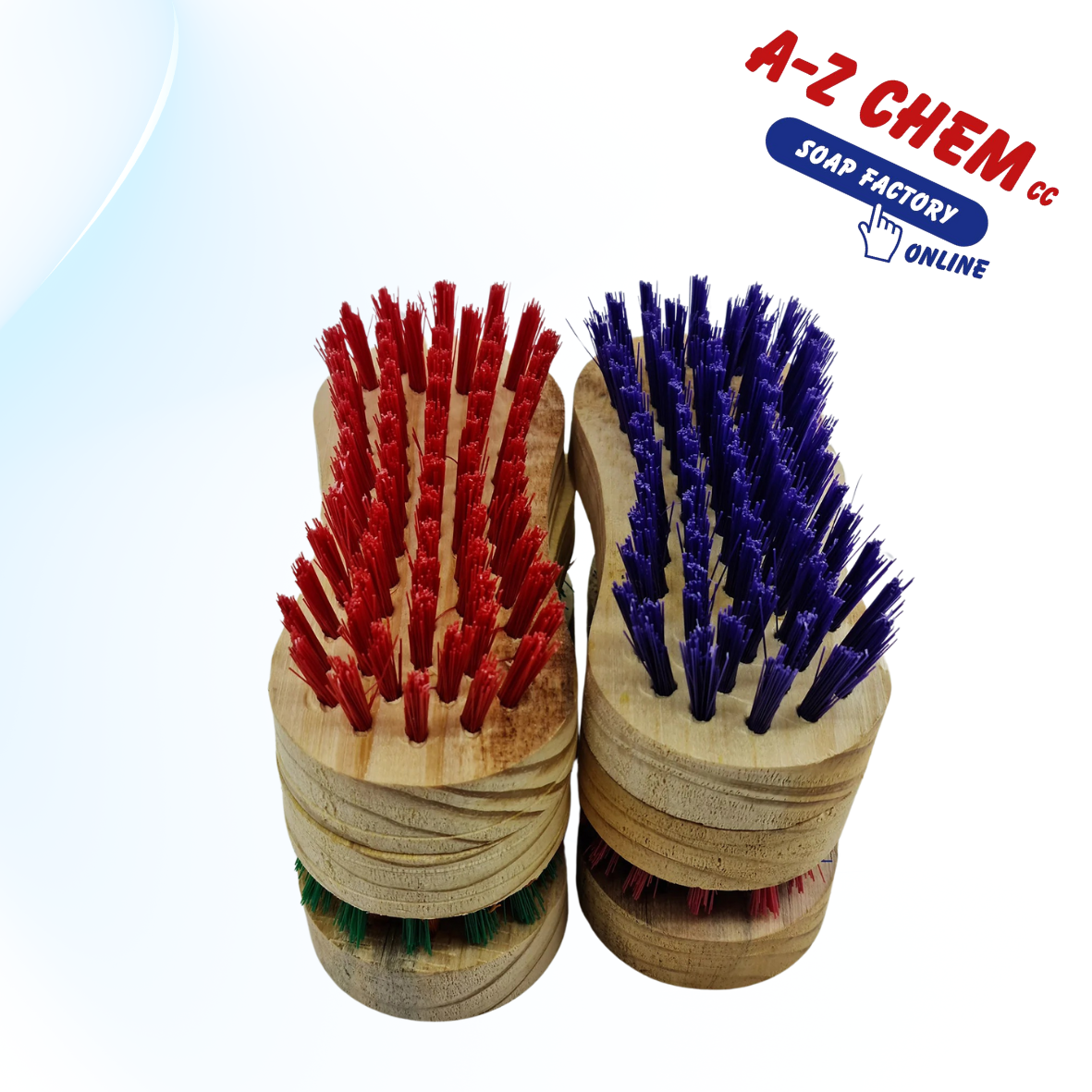 Scrubbing Brush wooden Chubby - A-Z Chem CC