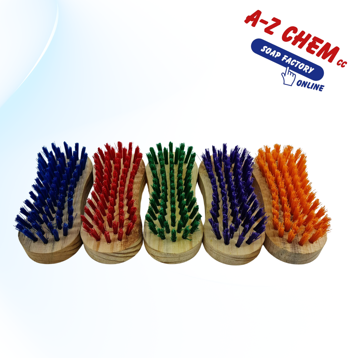 Scrubbing Brush wooden Chubby - A-Z Chem CC
