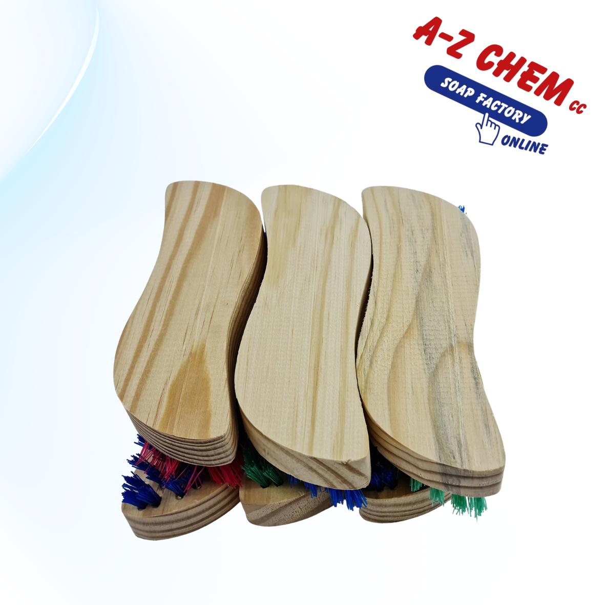 Scrubbing Brush wooden S scrub - A-Z Chem CC