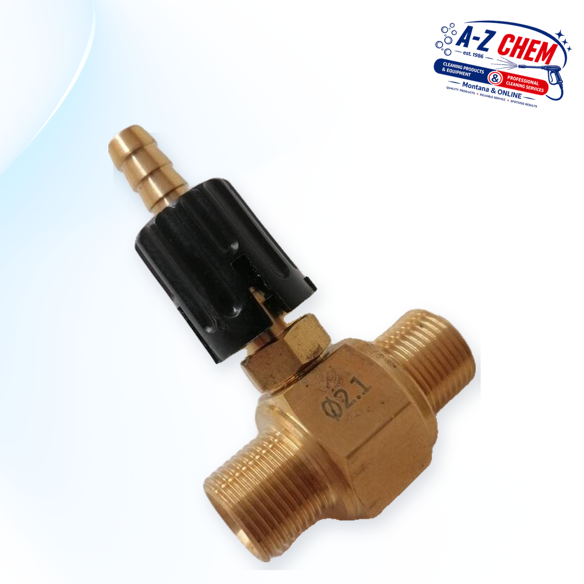Adjustable Chemical Injector with 3/8" Male Thread - High-Pressure Cleaner Part - product detail view 2 - A-Z Chem South Africa