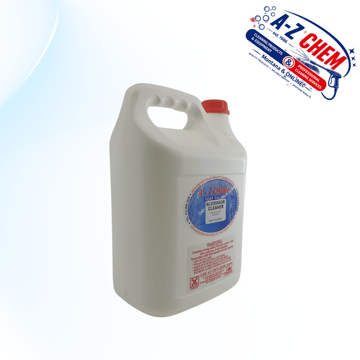 Aluminium Clean  / Brightner - product view 4 - A-Z Chem South Africa