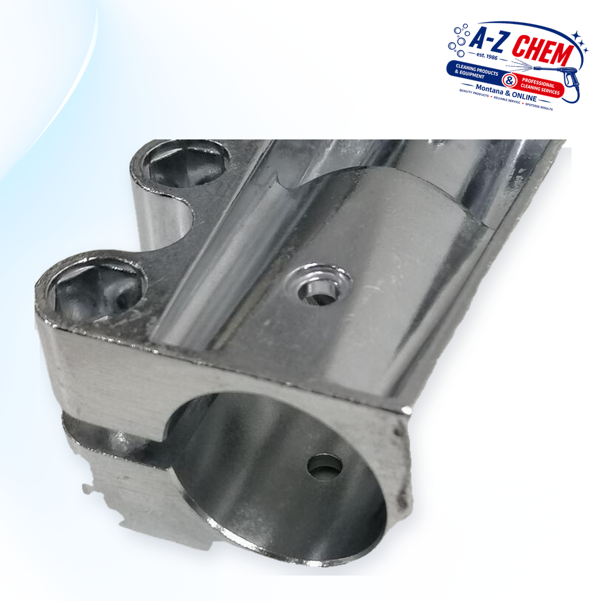 Aluminium Handle Base for the Scrubbing Machine - Floor Cleaning Machine Part - product detail view 3 - A-Z Chem South Africa