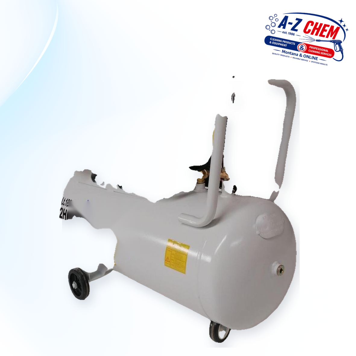 100L 2HP belt-driven electric air compressor – view 2