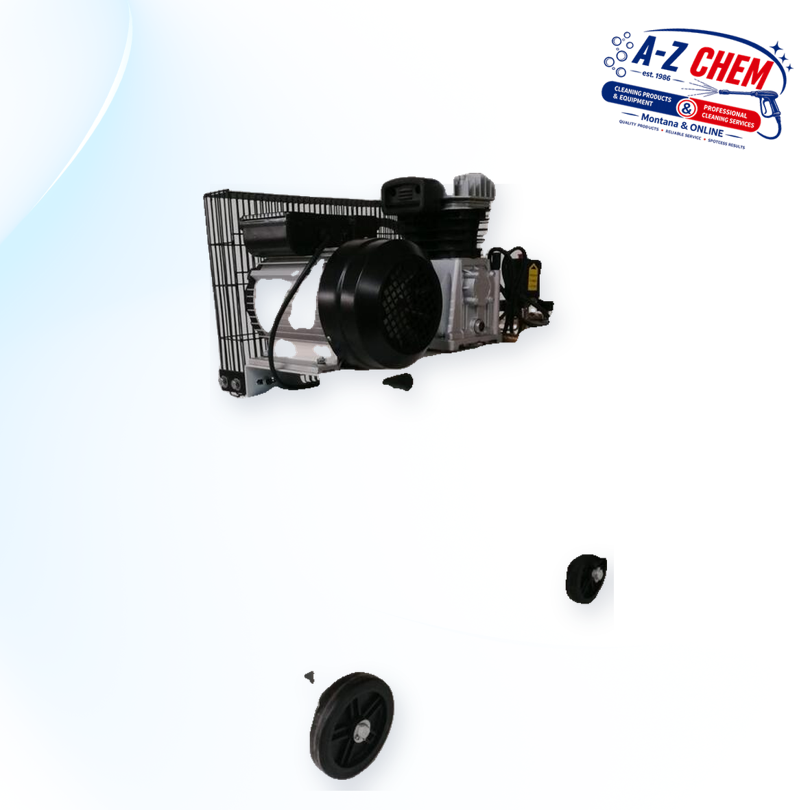 200L 4HP belt-driven electric air compressor – view 2