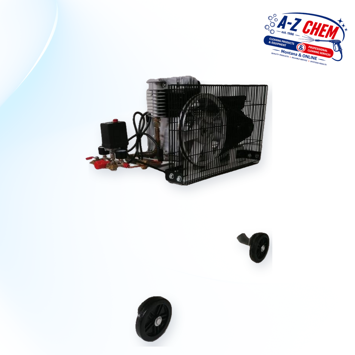 200L 4HP belt-driven electric air compressor – view 5
