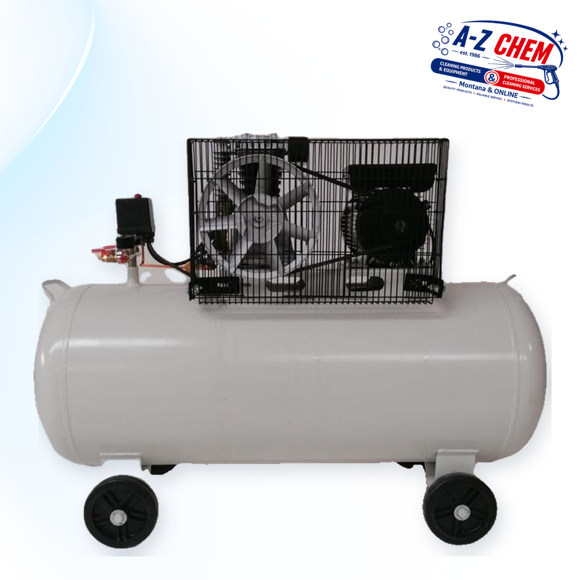 200L 4HP belt-driven electric air compressor – view 7