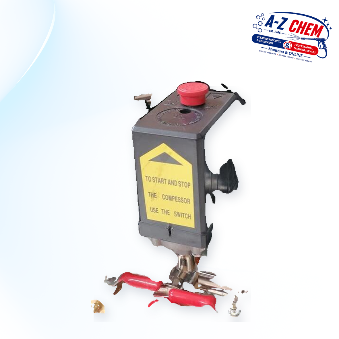 Belt-driven Compressor with 50 Liter Capacity - product detail view 4 - A-Z Chem South Africa