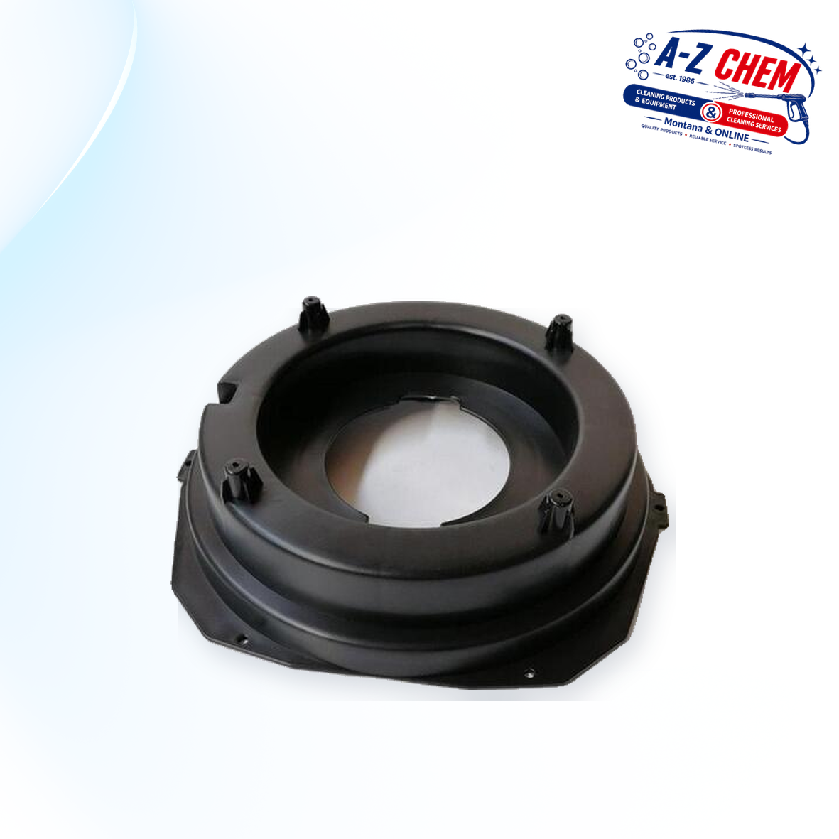 Black Motor Cover for the 15L / 30L Vacuum Cleaners - main product view - A-Z Chem South Africa