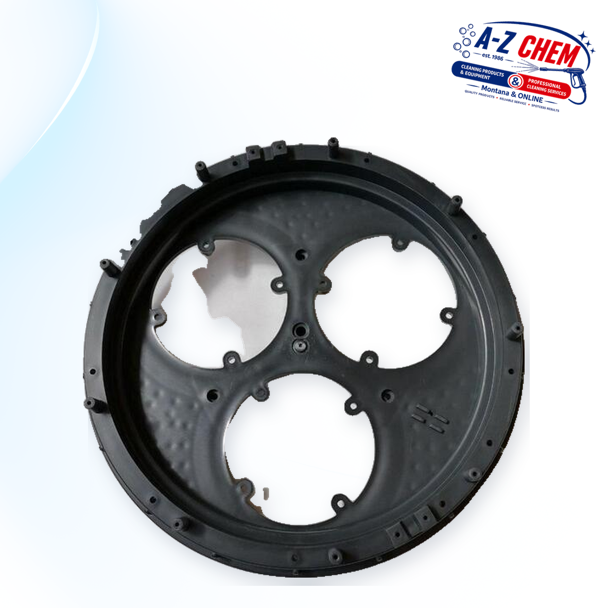 Black Motor Cover for the 80L Vacuum Cleaner (NO. 8) - product detail view 2 - A-Z Chem South Africa