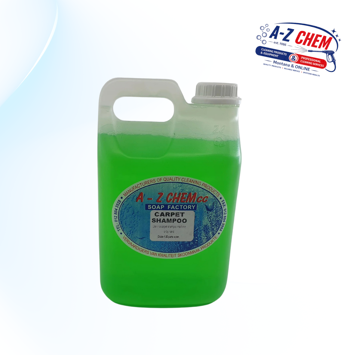 Carpet Shampoo product view 5 from A-Z Chem South Africa