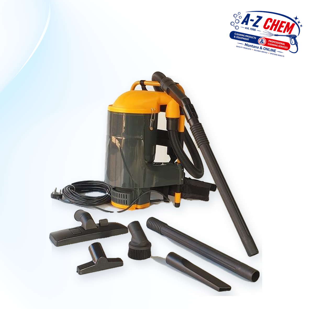 Carry-on-back Vacuum Cleaner - main product view - A-Z Chem South Africa
