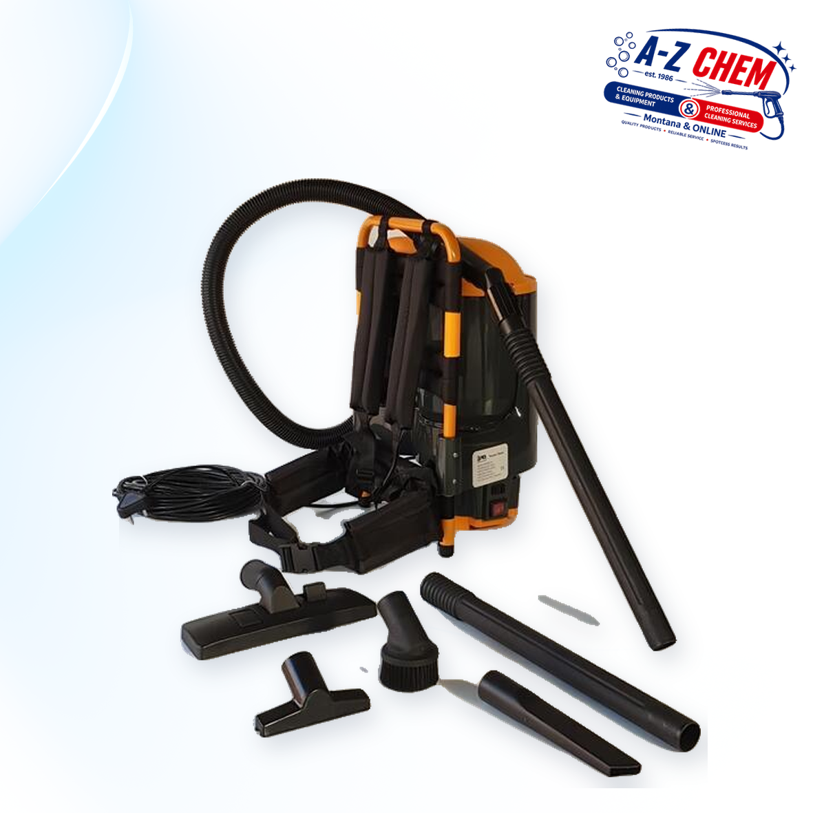 Carry-on-back Vacuum Cleaner - product detail view 2 - A-Z Chem South Africa
