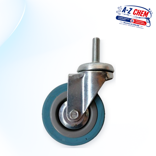 Castor and 75mm Wheel for 80L Vacuum Cleaner with Thread - main product view - A-Z Chem South Africa
