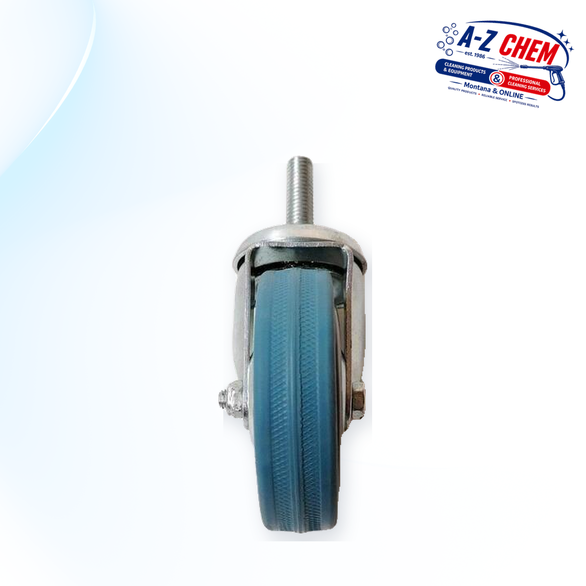 Castor and 75mm Wheel for 80L Vacuum Cleaner with Thread - product detail view 4 - A-Z Chem South Africa