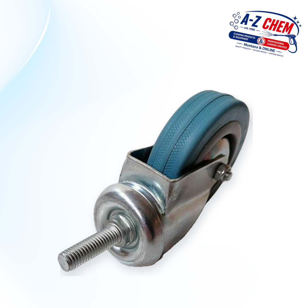 Castor and 75mm Wheel for 80L Vacuum Cleaner with Thread - product detail view 5 - A-Z Chem South Africa