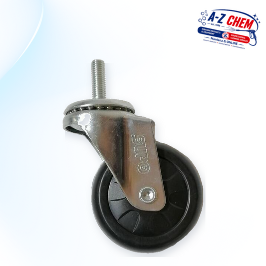 Castor and Wheel for the Sweeper - Floor Cleaning Machine Part - main product view - A-Z Chem South Africa
