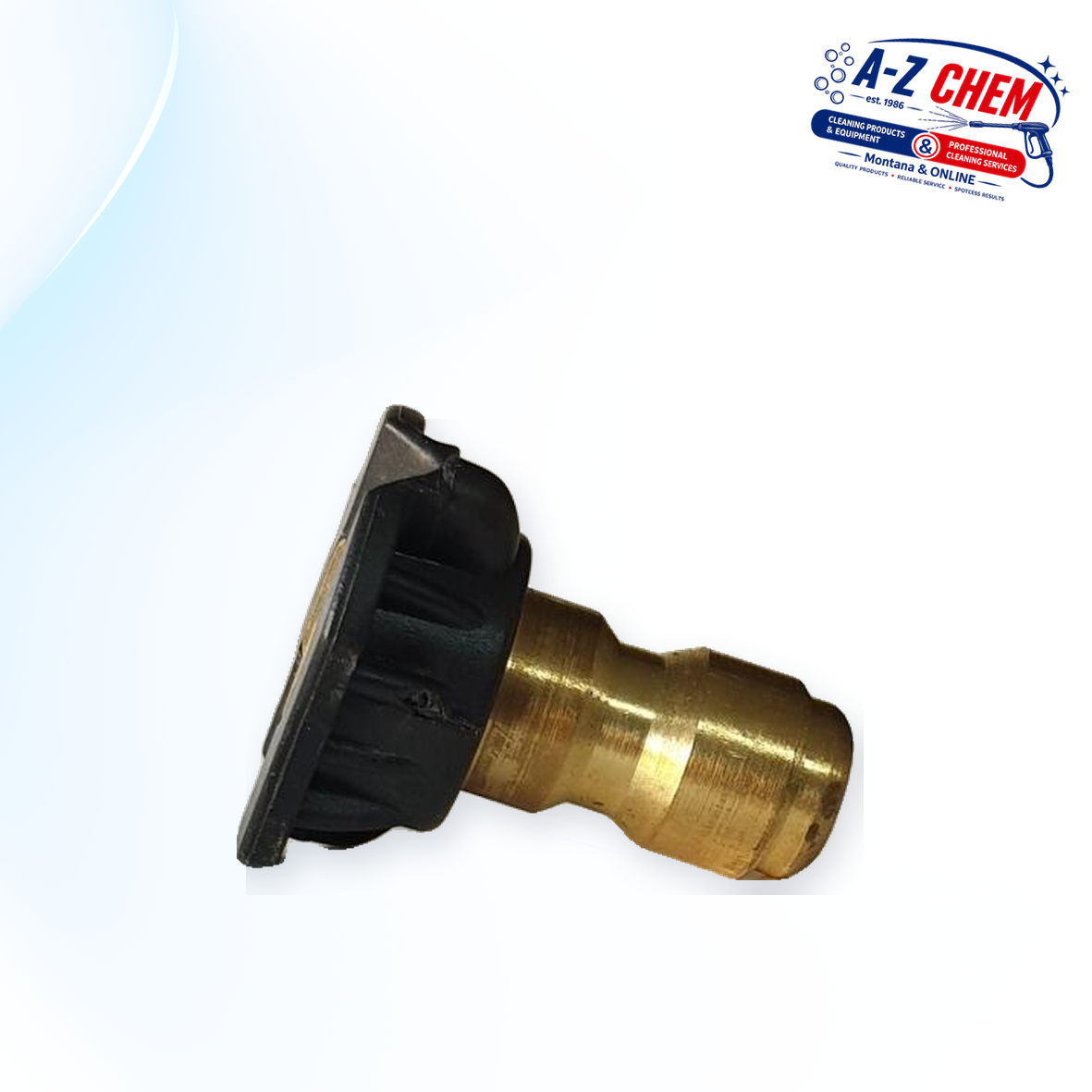 Chemical High-Pressure Nozzle Black - main product view - A-Z Chem South Africa