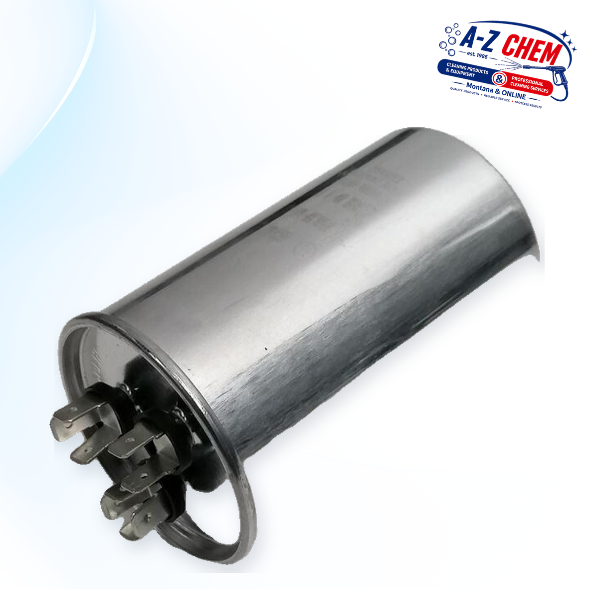 Combined Running and Starting Capacitor for the Rotary 425 - Floor Cleaning Machine Part - main product view - A-Z Chem South Africa