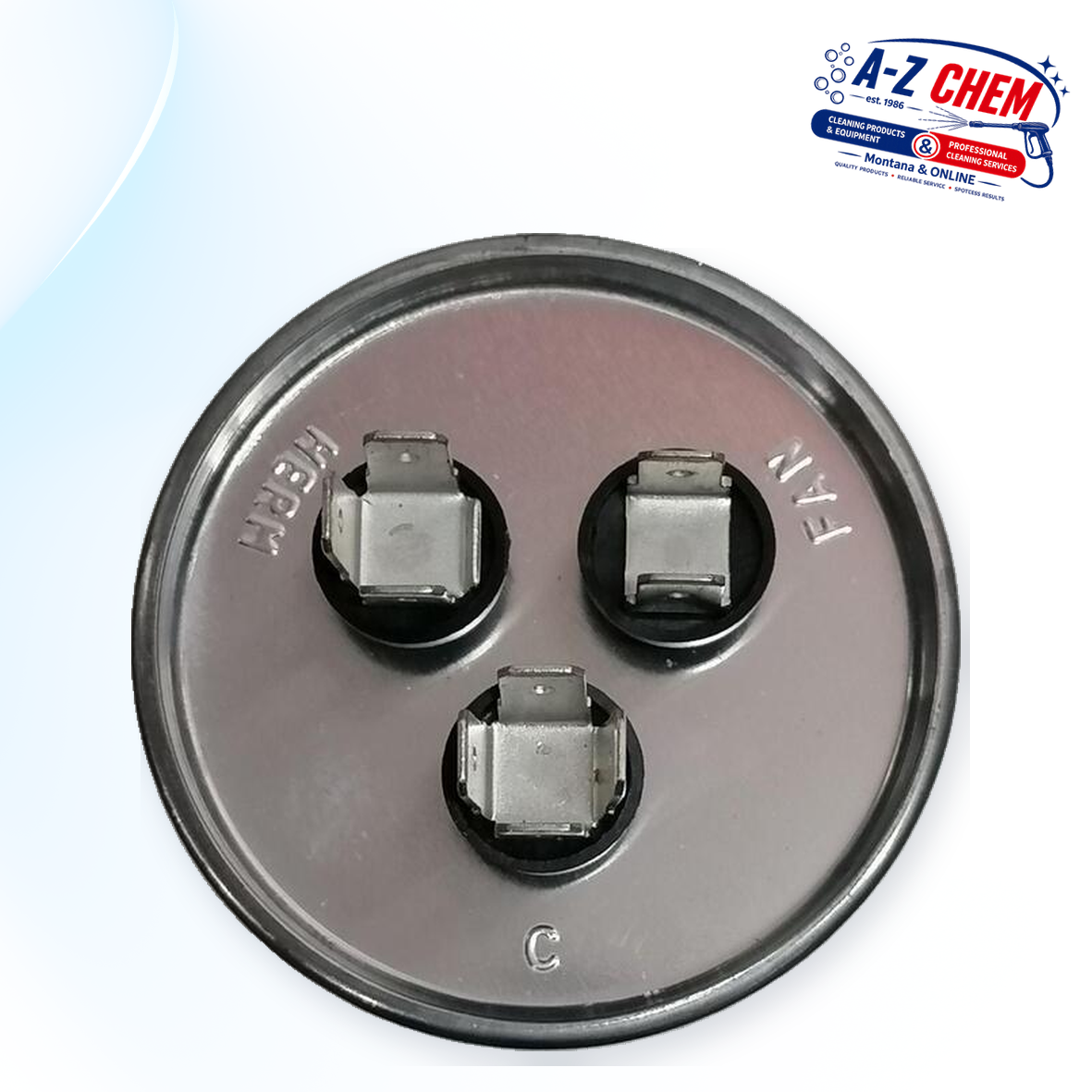 Combined Running and Starting Capacitor for the Rotary 425 - Floor Cleaning Machine Part - product detail view 2 - A-Z Chem South Africa