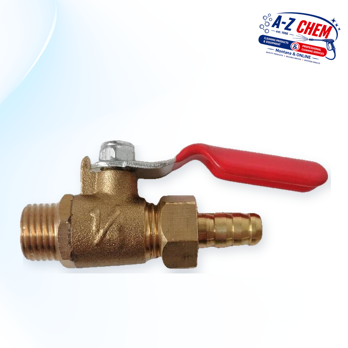 1/4 inch compressor ball valve with 6mm crimp end – view 2