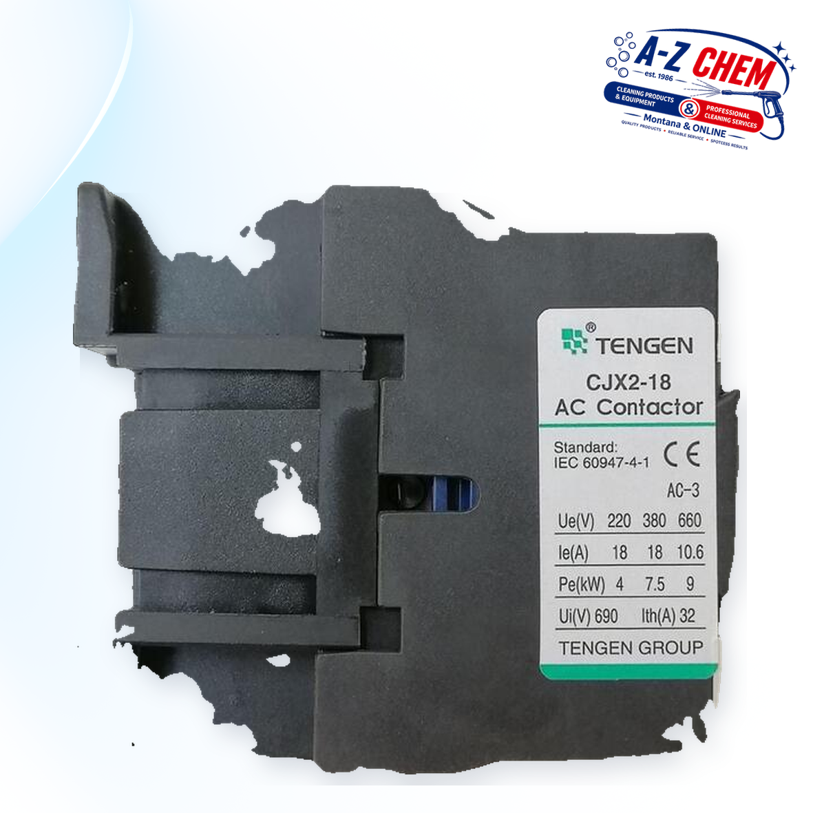 Contactor for 5.5kW and 7.5kW High Pressure Machines - product detail view 3 - A-Z Chem South Africa
