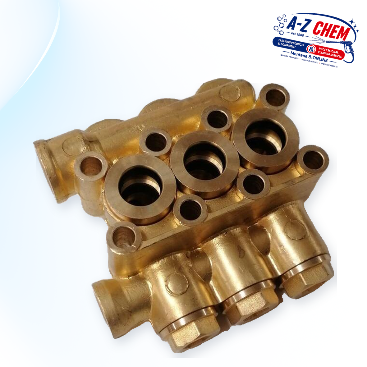 Cylinder Head for 2.2kW, 3kW and 4kW High Pressure Pumps - product detail view 2 - A-Z Chem South Africa