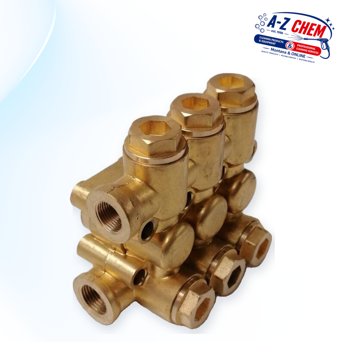 Cylinder Head for 2.2kW, 3kW and 4kW High Pressure Pumps - product detail view 3 - A-Z Chem South Africa