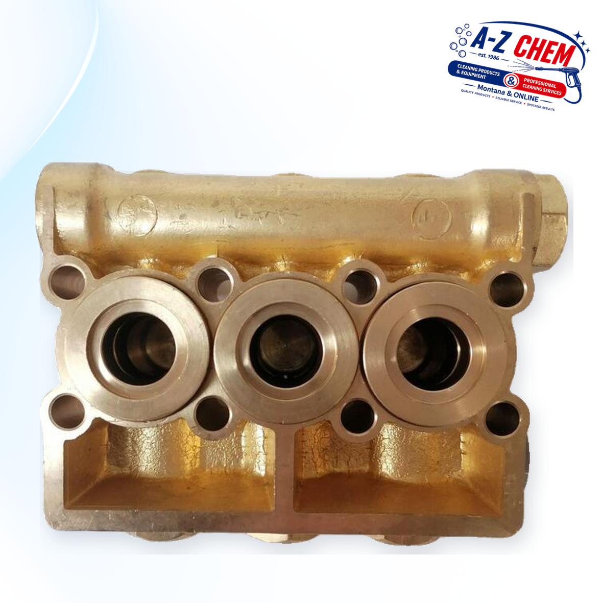 Cylinder Head for the 5.5kW, 10HP and 13HP High Pressure Washers - product detail view 5 - A-Z Chem South Africa