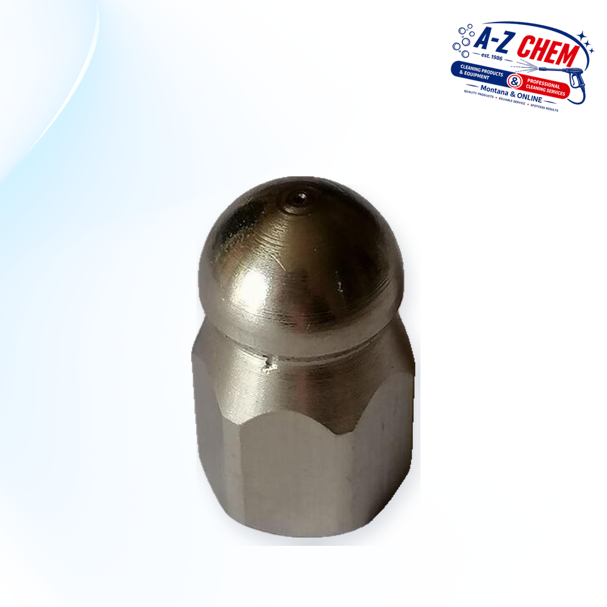 Drain Cleaning High-Pressure Nozzle - main product view - A-Z Chem South Africa